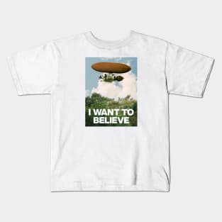 I Want To Believe - Dreamfinder & Figment Kids T-Shirt